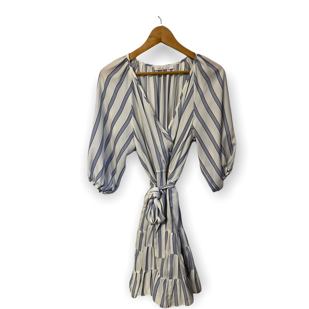 Bleecker 126 girly multi stripe gypsy tie waisted dress